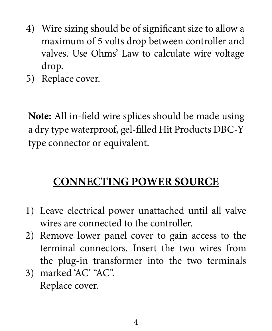 Hit Products HDC Controller User Manual | Page 4 / 24