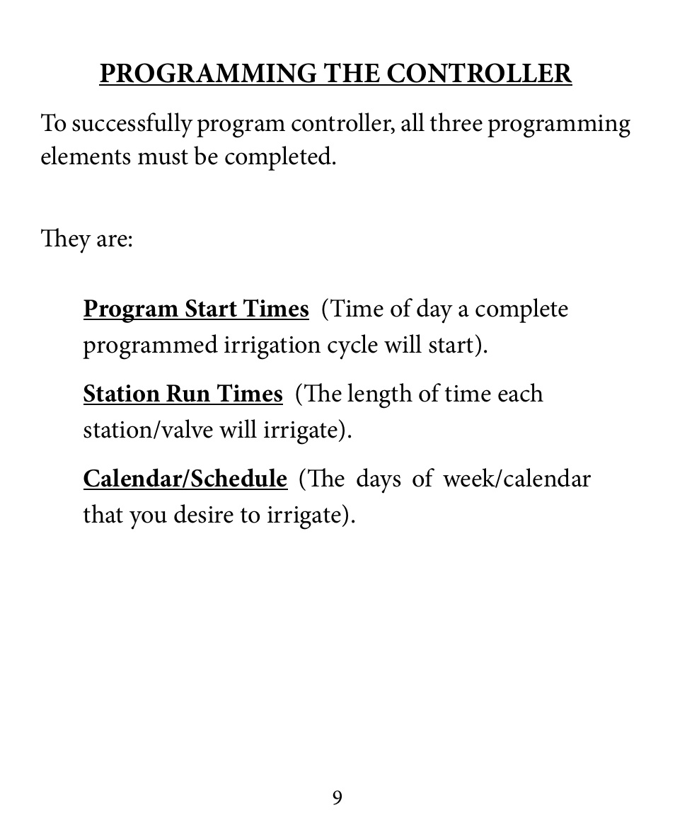 Programming the controller | Hit Products HDC Controller User Manual | Page 9 / 24