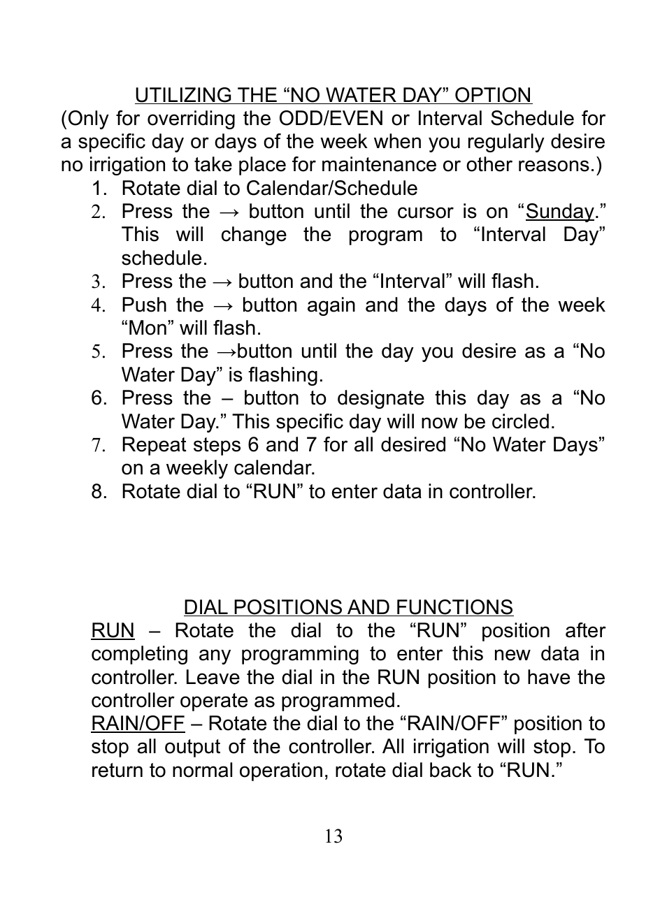 Hit Products RainPro Expandable User Manual | Page 13 / 20