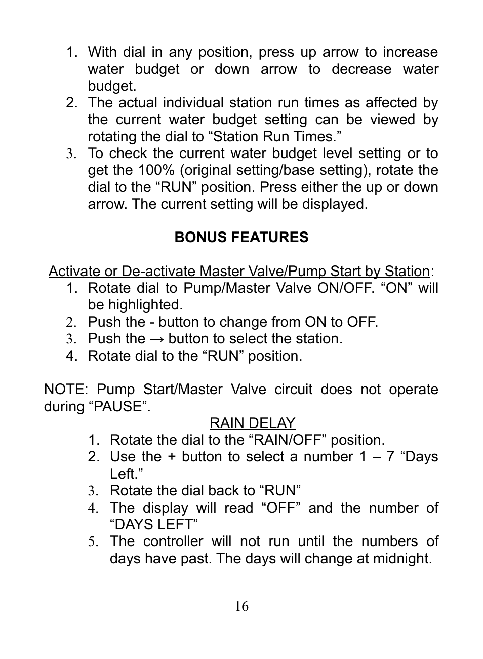 Hit Products RainPro Expandable User Manual | Page 16 / 20