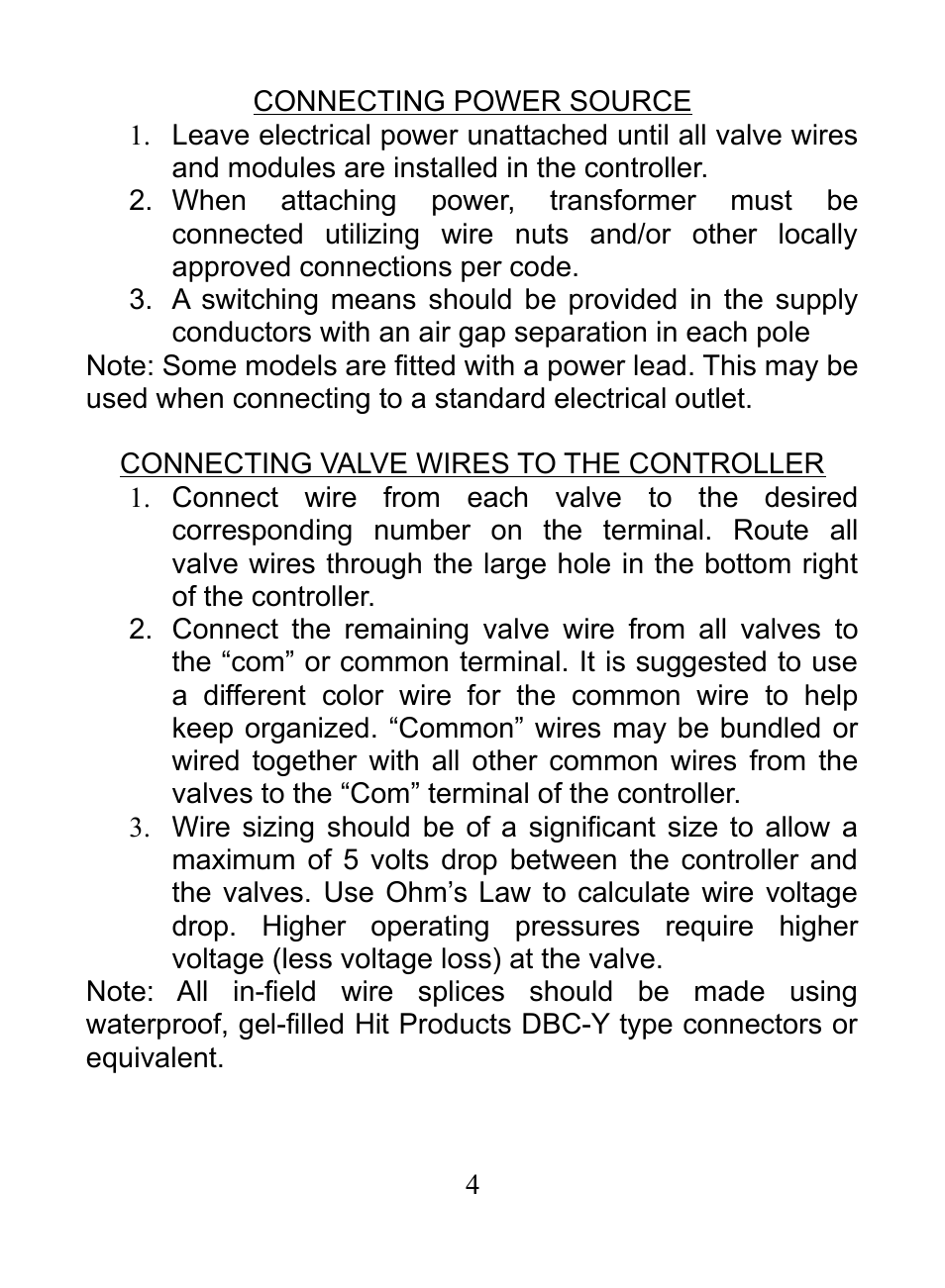Hit Products RainPro Expandable User Manual | Page 4 / 20