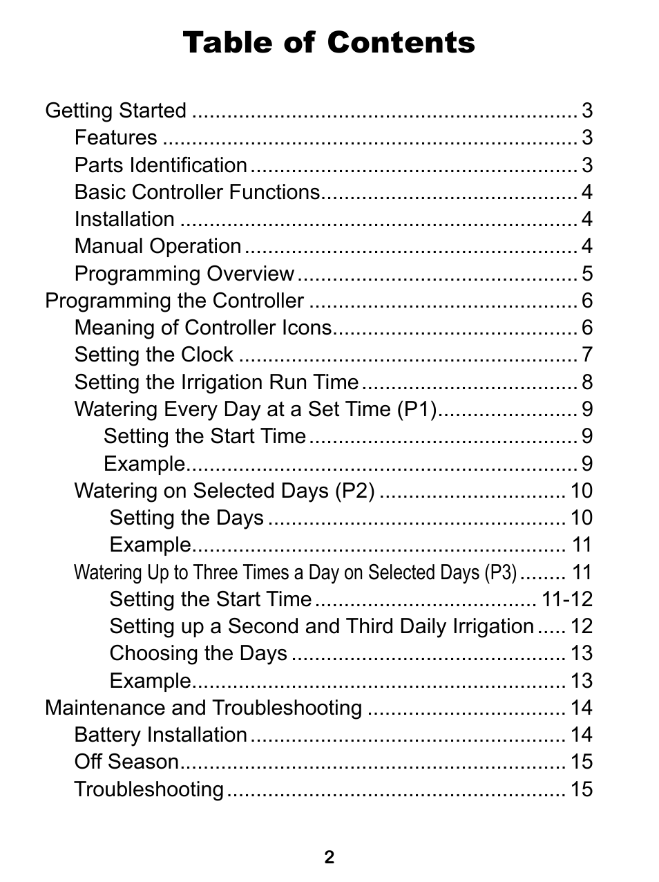 Hit Products RainPro Battery Operated Controller User Manual | Page 3 / 16