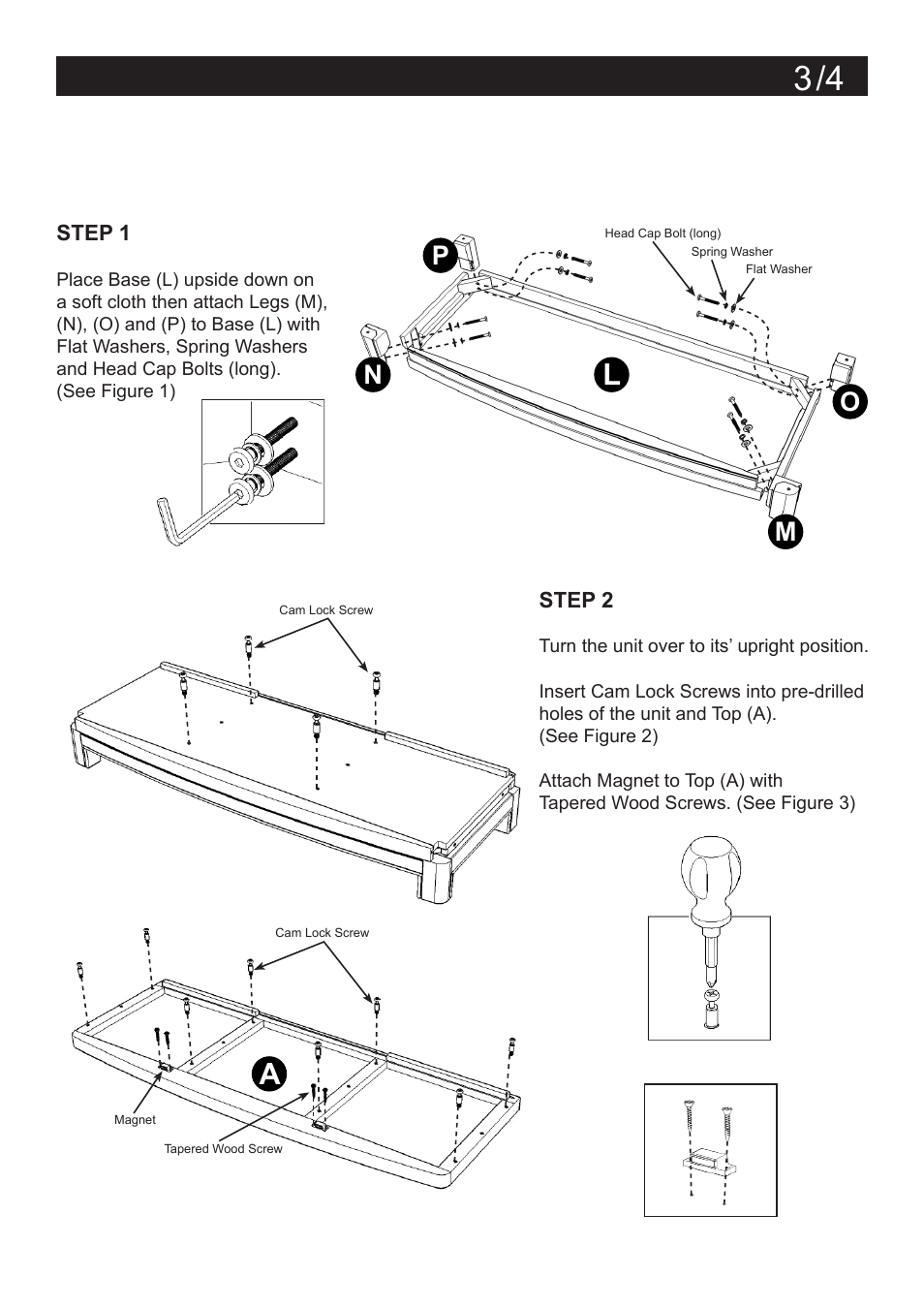 Assembly instructions 3, Mn o p | Home Styles 5549-10 User Manual | Page 3 / 5