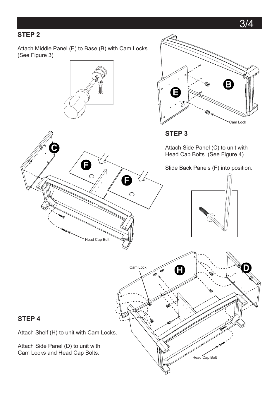Assembly instructions 3, Cd h f f | Home Styles 5549-09 User Manual | Page 3 / 4