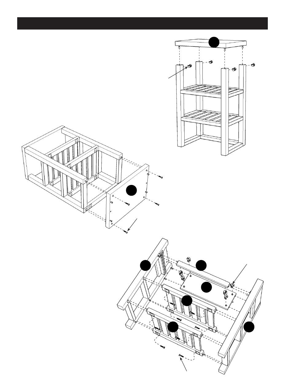 Assembly instructions 3/5 | Home Styles 5516-34 User Manual | Page 3 / 5