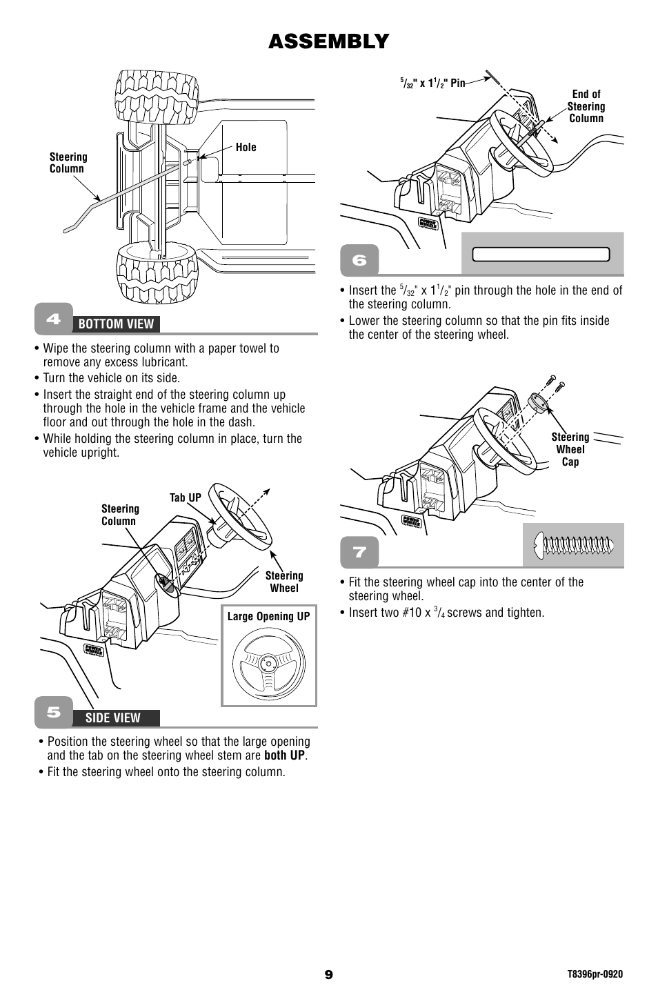 Assembly | Barbie JAMMIN' JEEP T8396 User Manual | Page 9 / 24