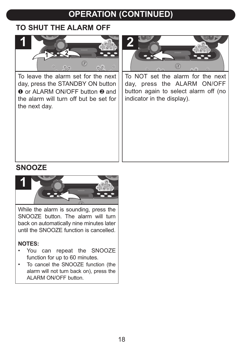 Operation (continued) | Emerson Radio Barbie Petal Sound System for iPod BAR710 User Manual | Page 19 / 27