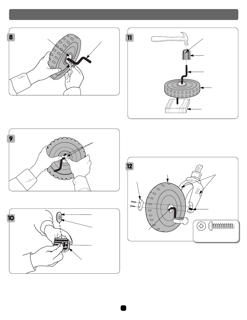 Assembly 8 9 10 | Barbie BUTTERFLY TRIKE 72639 User Manual | Page 5 / 8