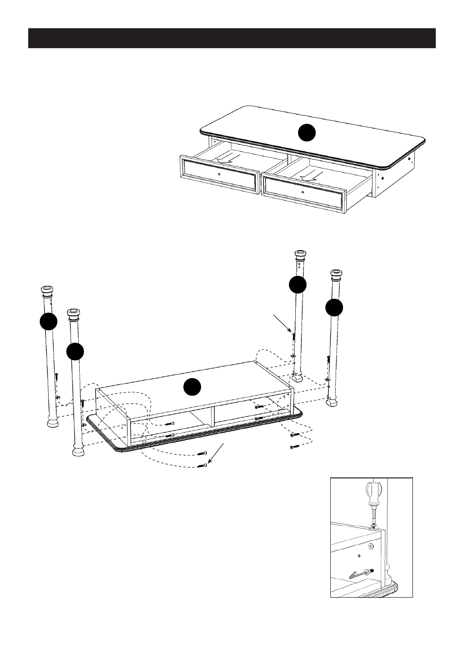 Assembly instructions 2, Ab b c c | Home Styles 5061-95 User Manual | Page 2 / 4