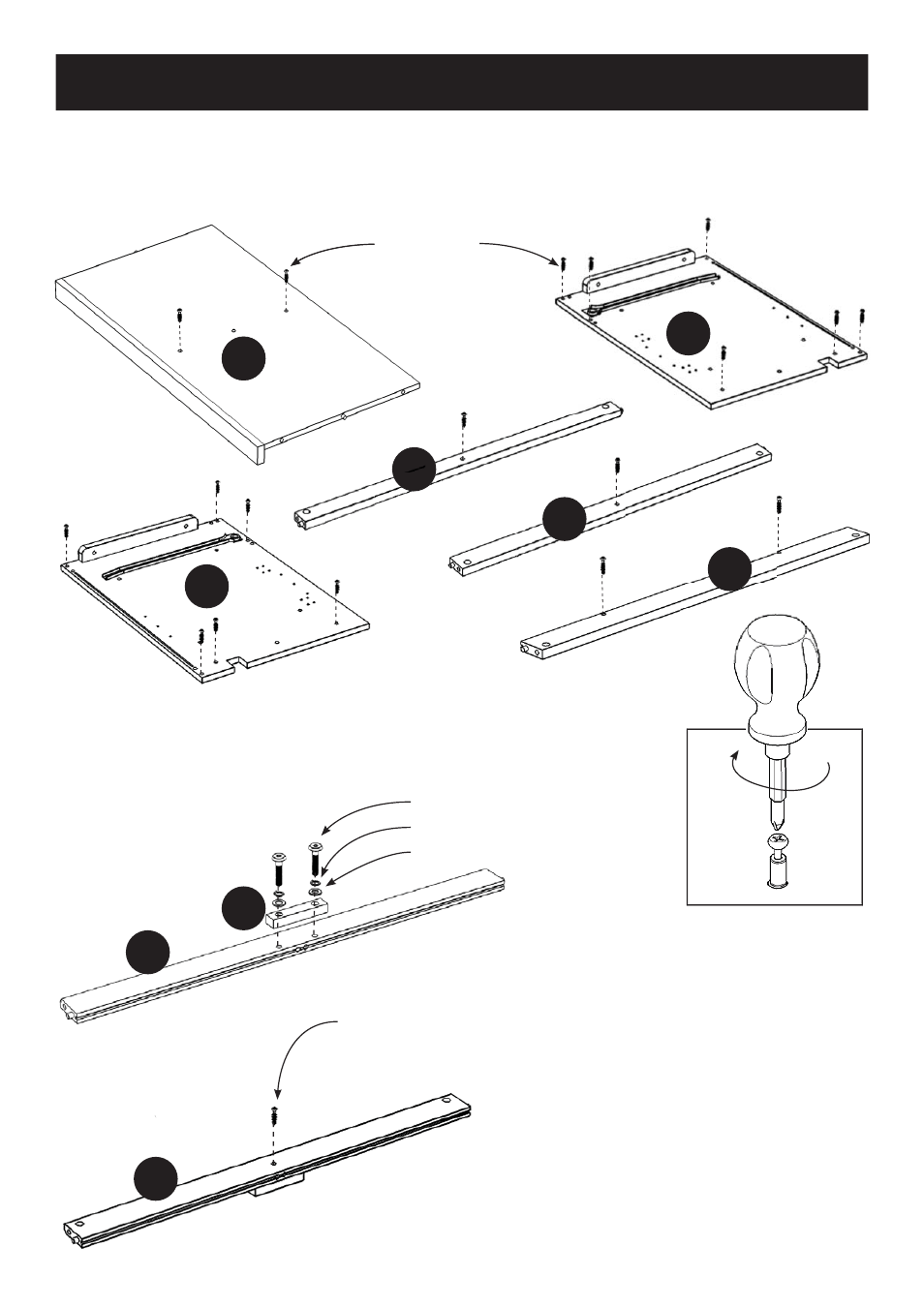 Assembly instruction 2 / 8, Bi e p k | Home Styles 5588-94 User Manual | Page 2 / 9