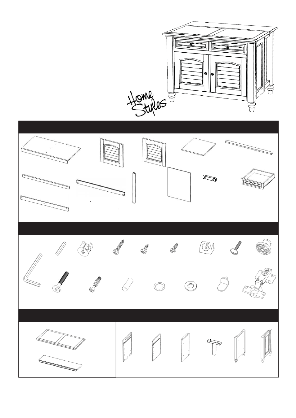 Home Styles 5542-94 User Manual | 9 pages