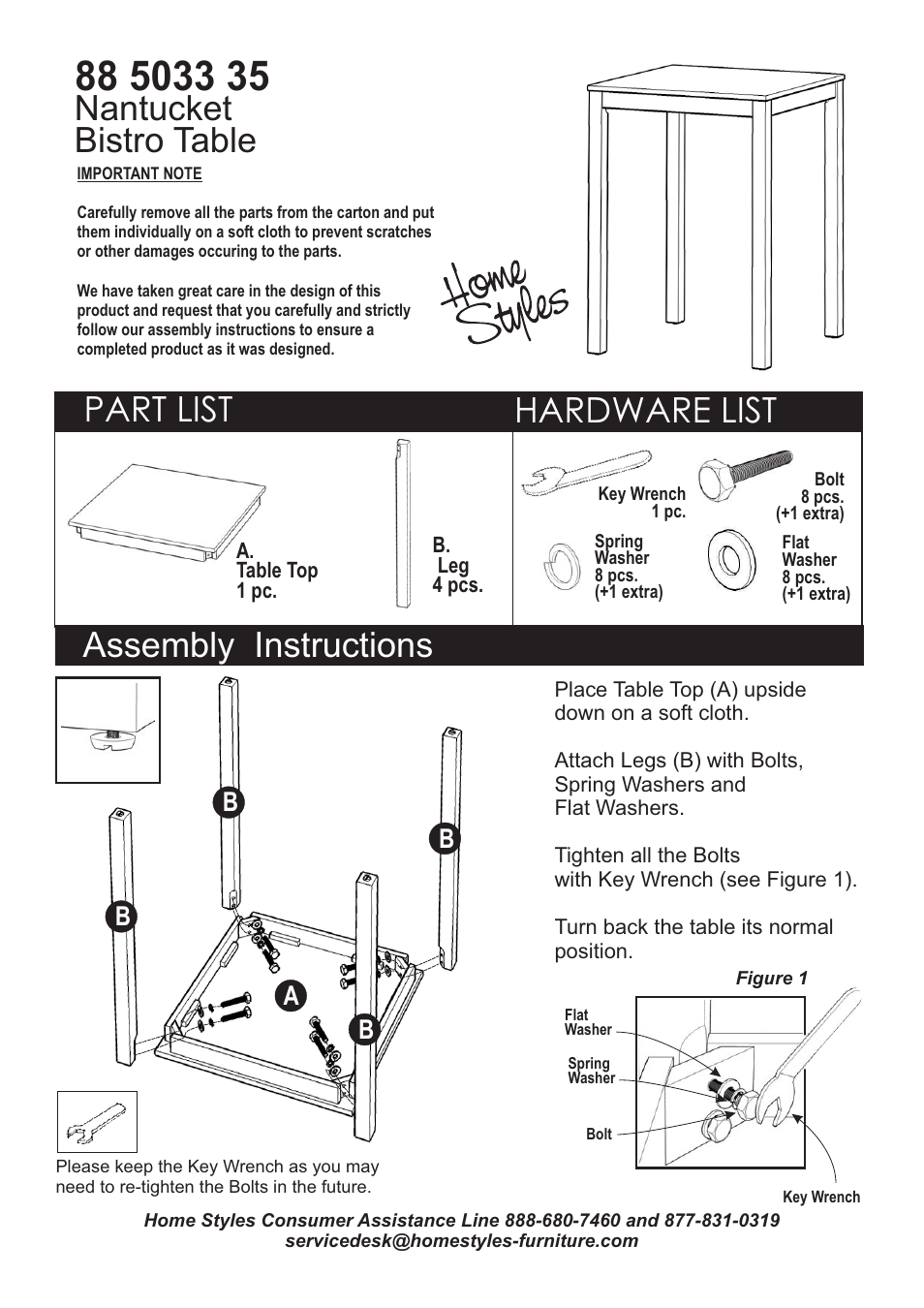 Home Styles 5033-35 User Manual | 1 page
