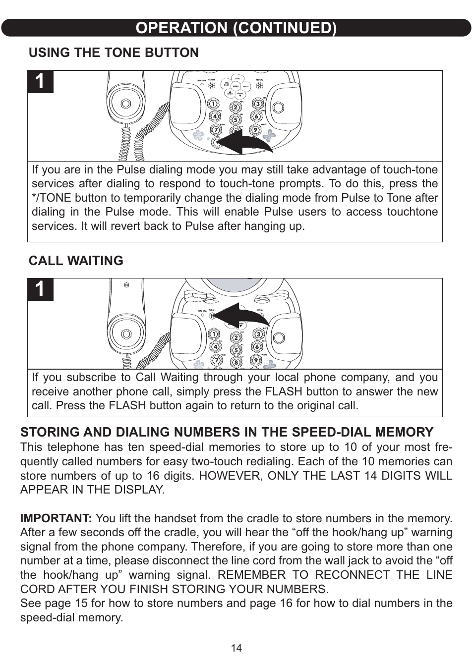 Operation (continued) | Emerson Radio Barbie BLOSSOM PHONE BAR550 User Manual | Page 15 / 24