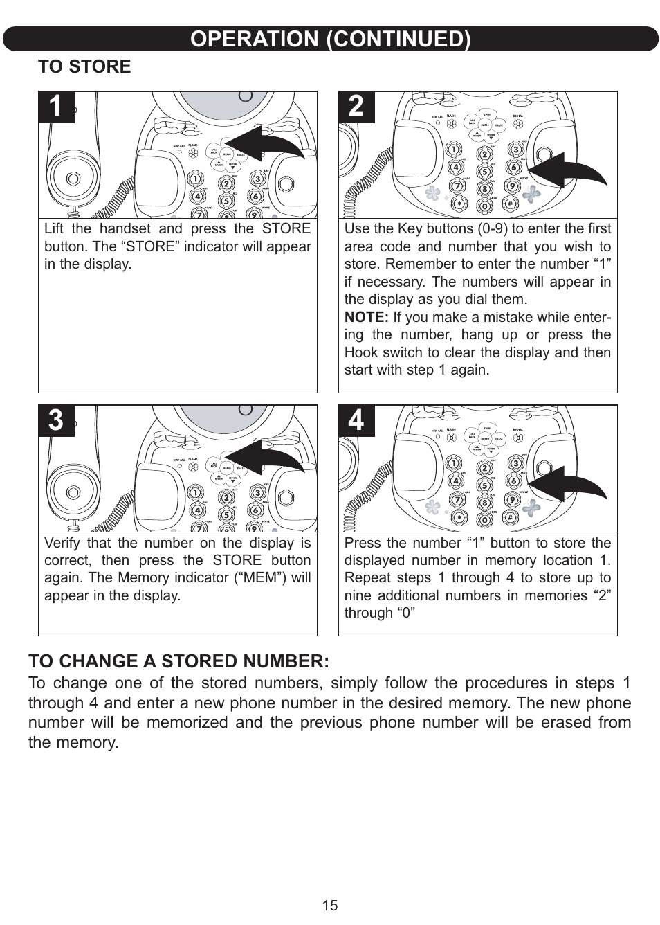 Operation (continued) | Emerson Radio Barbie BLOSSOM PHONE BAR550 User Manual | Page 16 / 24