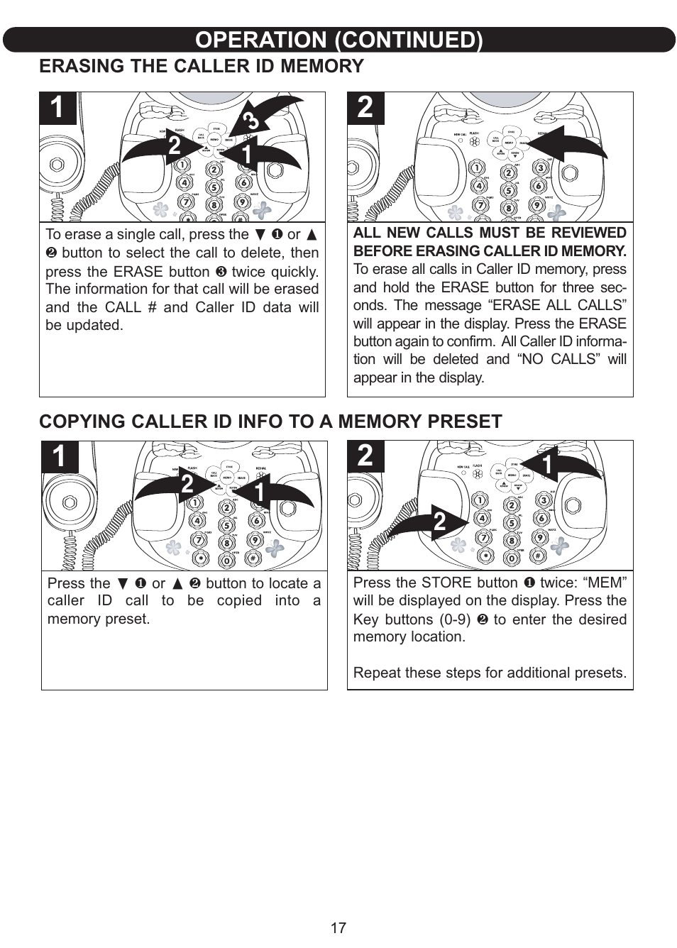 Operation (continued) | Emerson Radio Barbie BLOSSOM PHONE BAR550 User Manual | Page 18 / 24