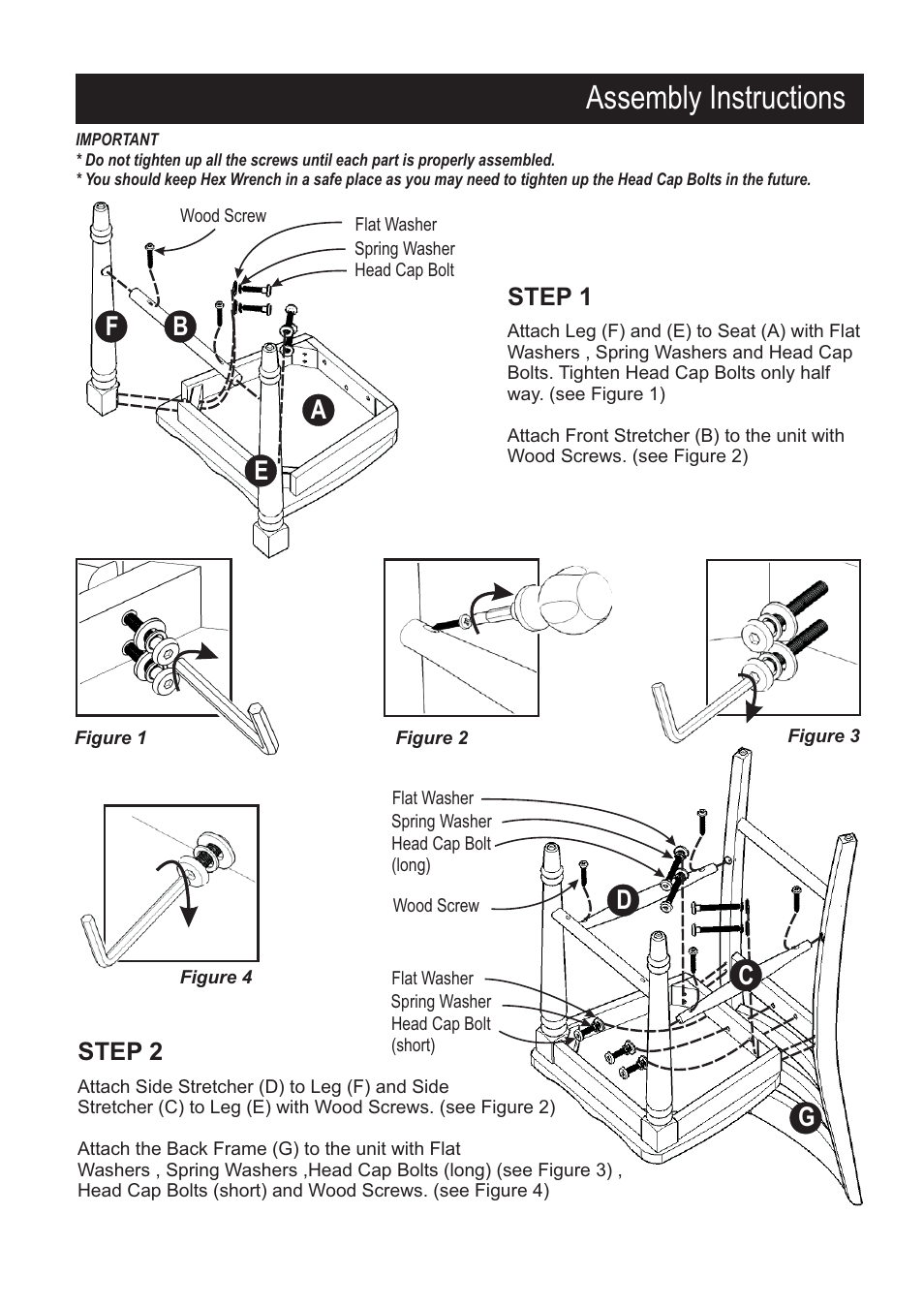 Assembly instructions | Home Styles 5012-948 User Manual | Page 2 / 2