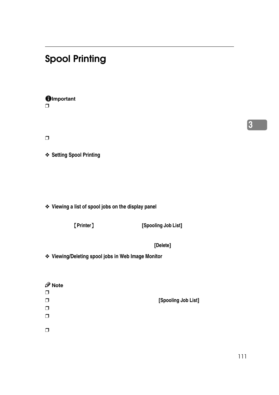 Spool printing, 3spool printing | Ricoh 7500 User Manual | Page 119 / 158