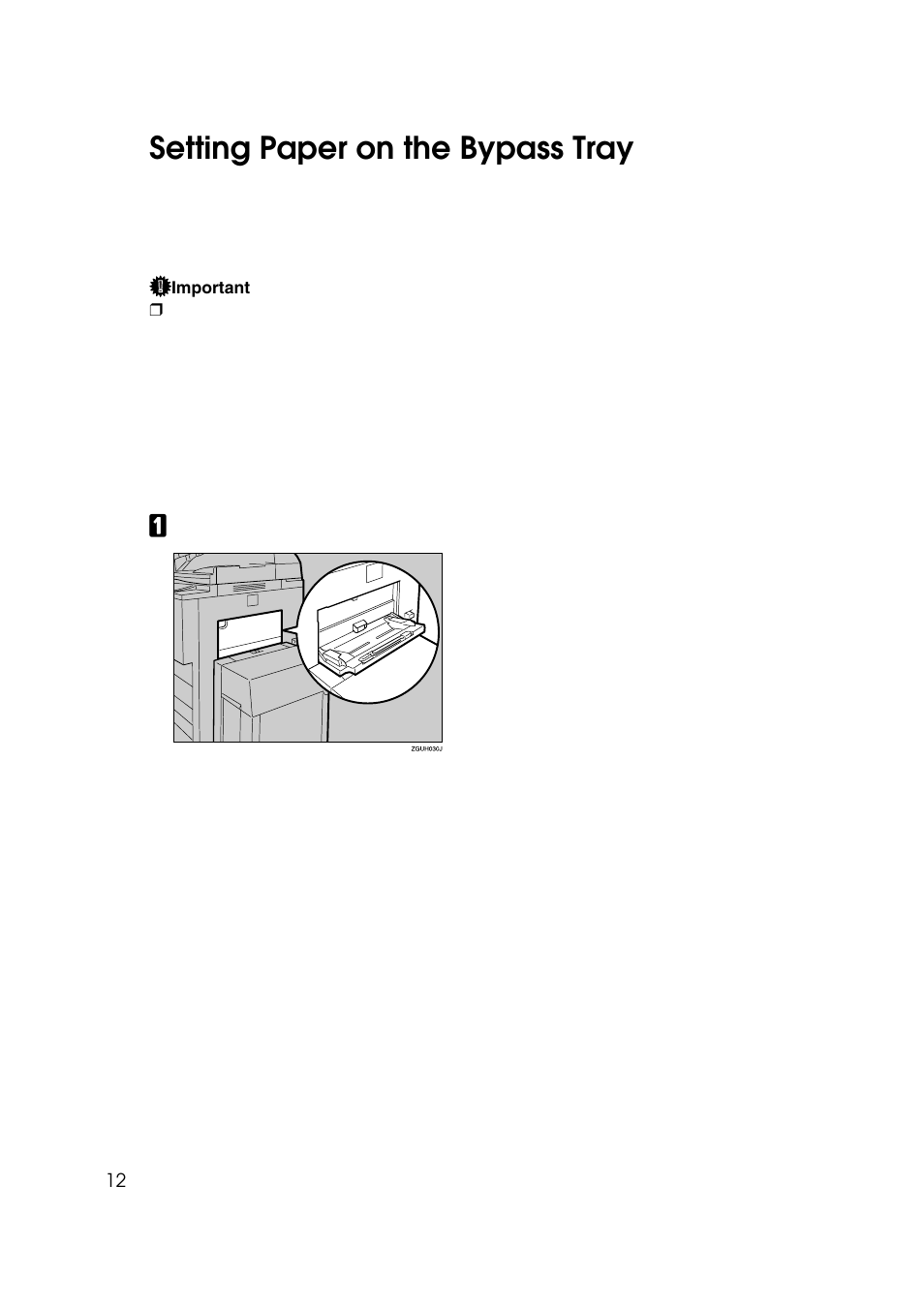 Setting paper on the bypass tray | Ricoh 7500 User Manual | Page 20 / 158