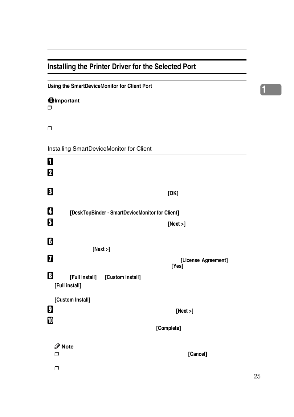 Using the smartdevicemonitor for client port | Ricoh 7500 User Manual | Page 33 / 158