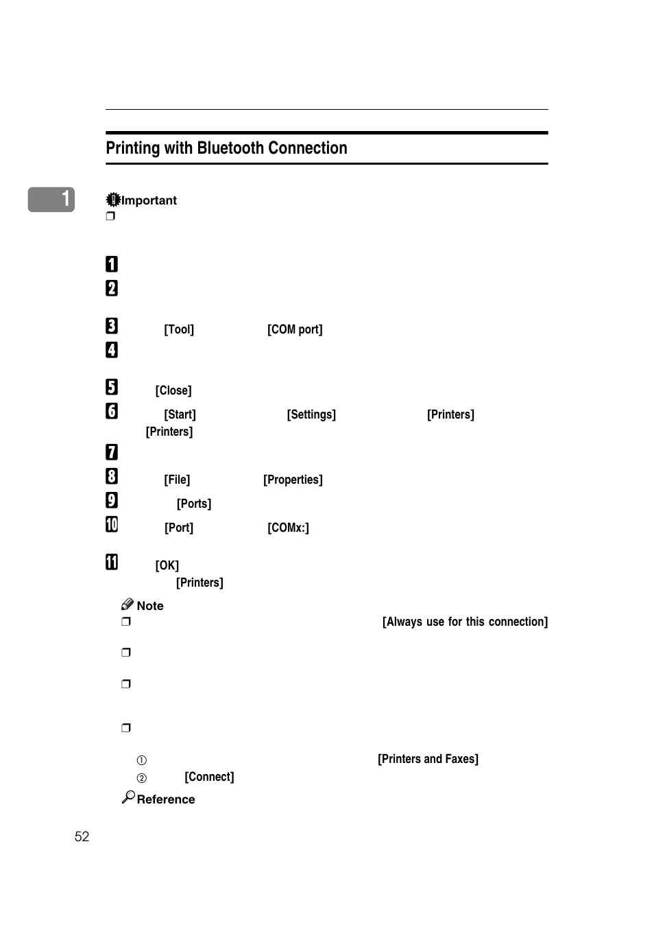 Printing with bluetooth connection | Ricoh 7500 User Manual | Page 60 / 158