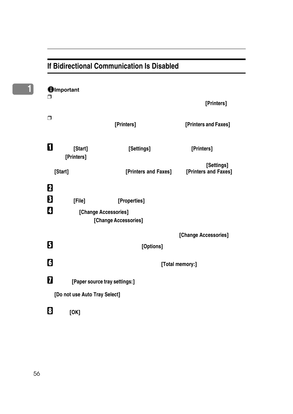 If bidirectional communication is disabled | Ricoh 7500 User Manual | Page 64 / 158
