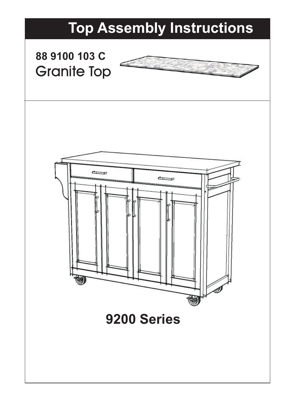 Home Styles 9100-1013 User Manual | Page 3 / 4