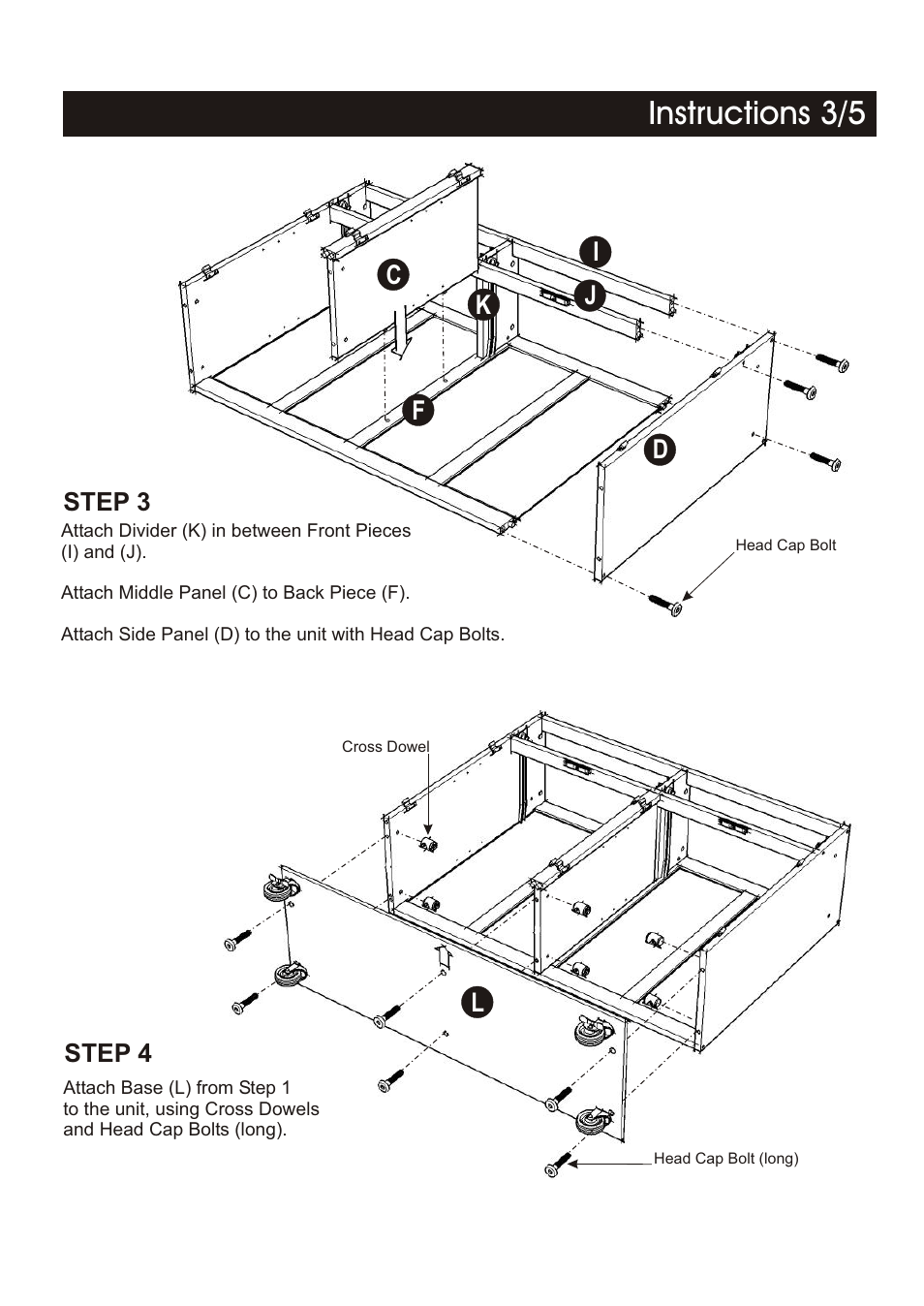 Instructions 3/5 | Home Styles 4528-95 User Manual | Page 3 / 5