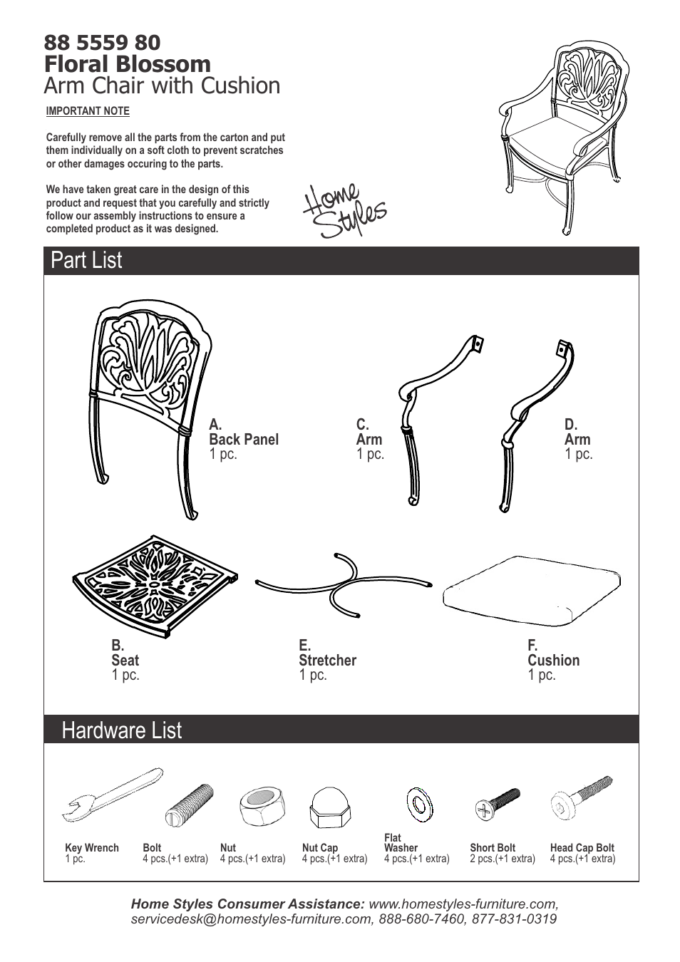 Home Styles 5559-802 User Manual | 2 pages
