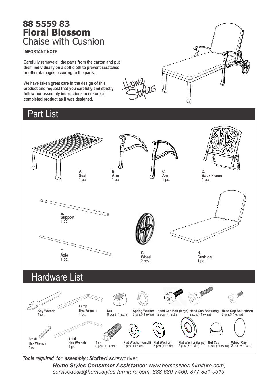 Home Styles 5559-83 User Manual | 4 pages