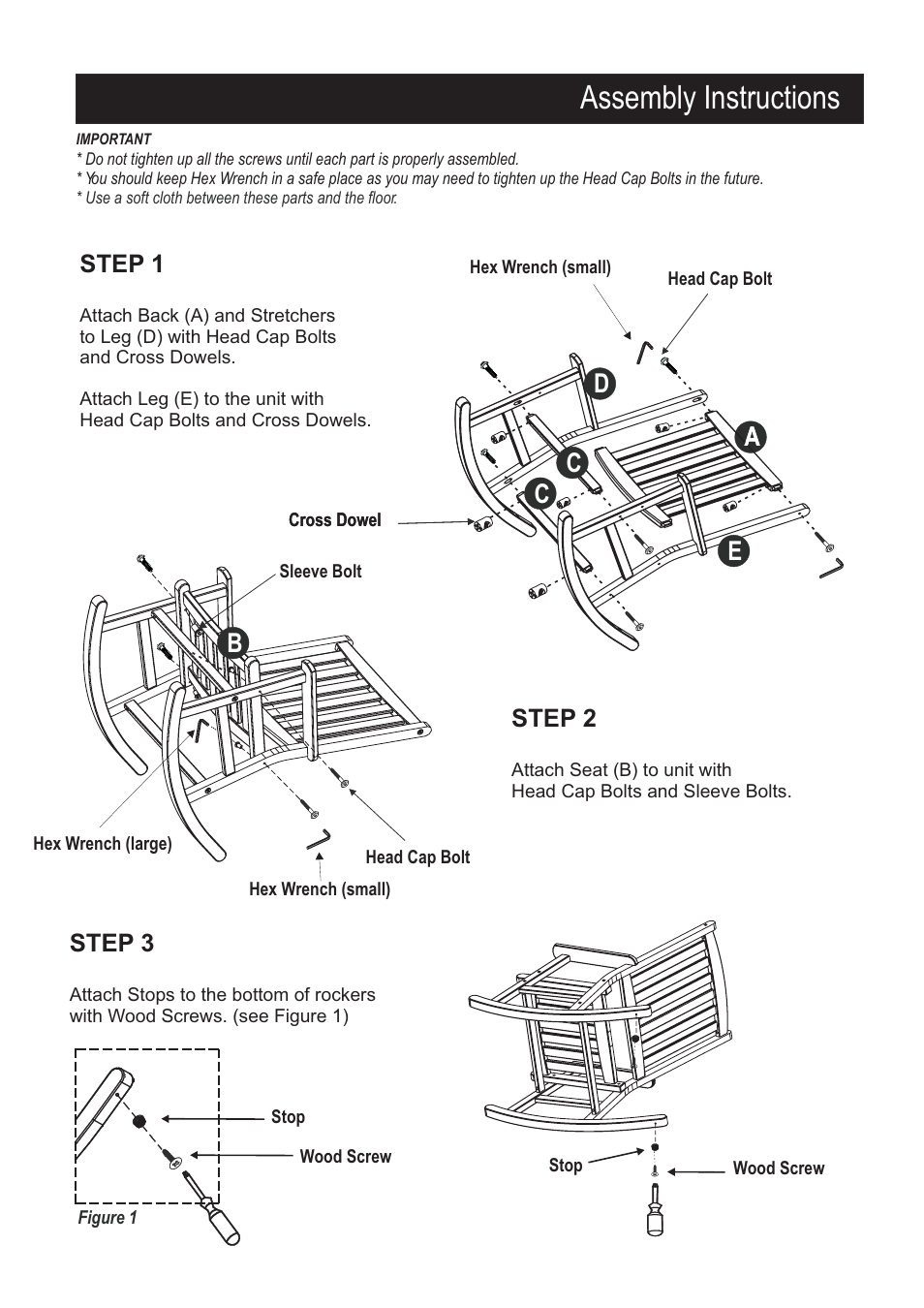 Assembly instructions | Home Styles 5660-581 User Manual | Page 2 / 2