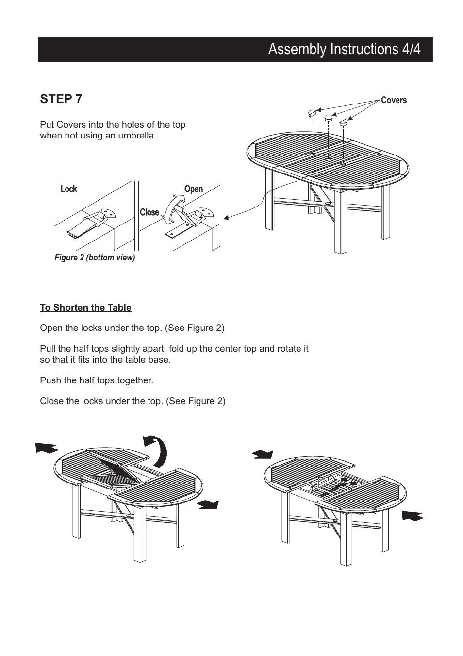 Assembly instructions 4/4, Step 7 | Home Styles 5660-30 User Manual | Page 4 / 4