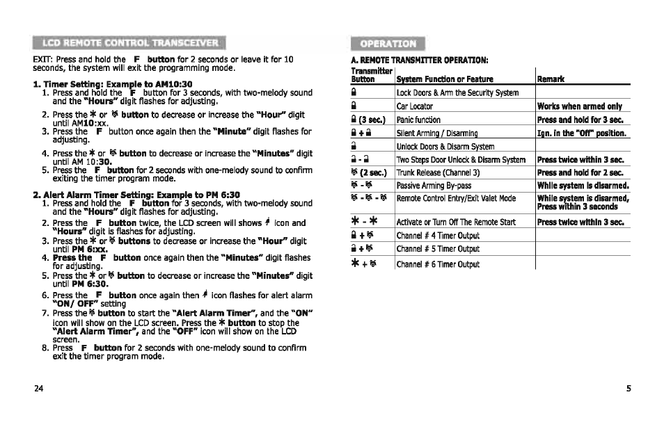 Un> hehitte controt timmmxiver | Bulldog Security DELUXE 500 User Manual | Page 5 / 14
