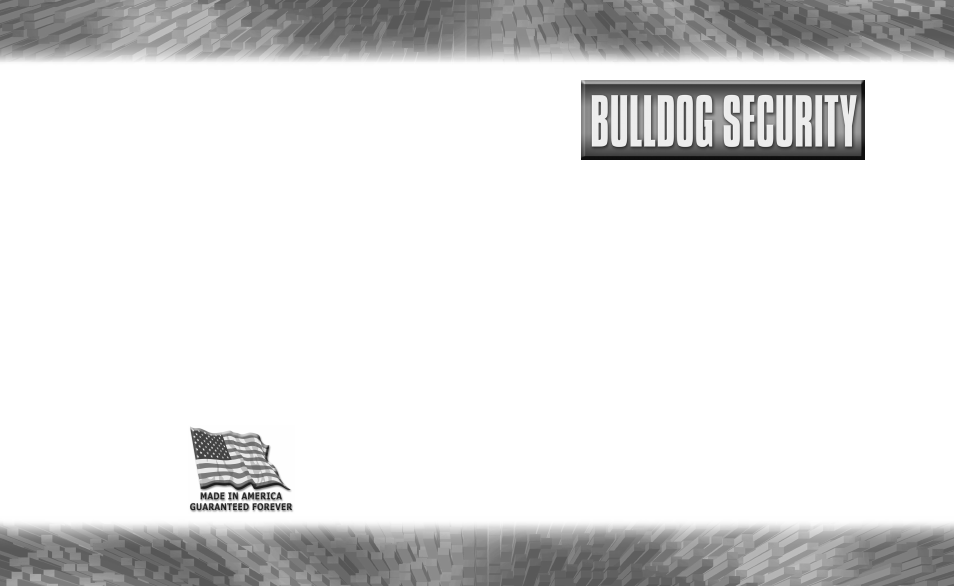 Bulldog Security 22I User Manual | 12 pages