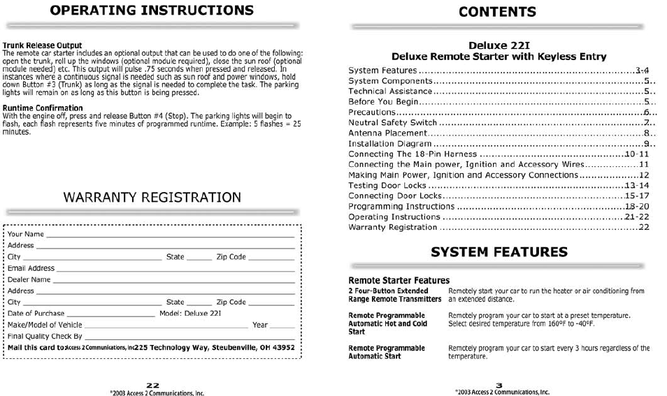 Bulldog Security 22I User Manual | Page 3 / 12