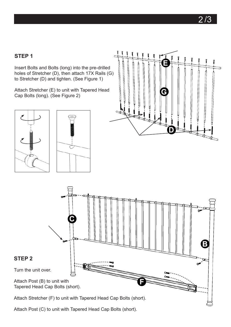 Assembly instructions 2 | Home Styles 5061-601 User Manual | Page 2 / 3