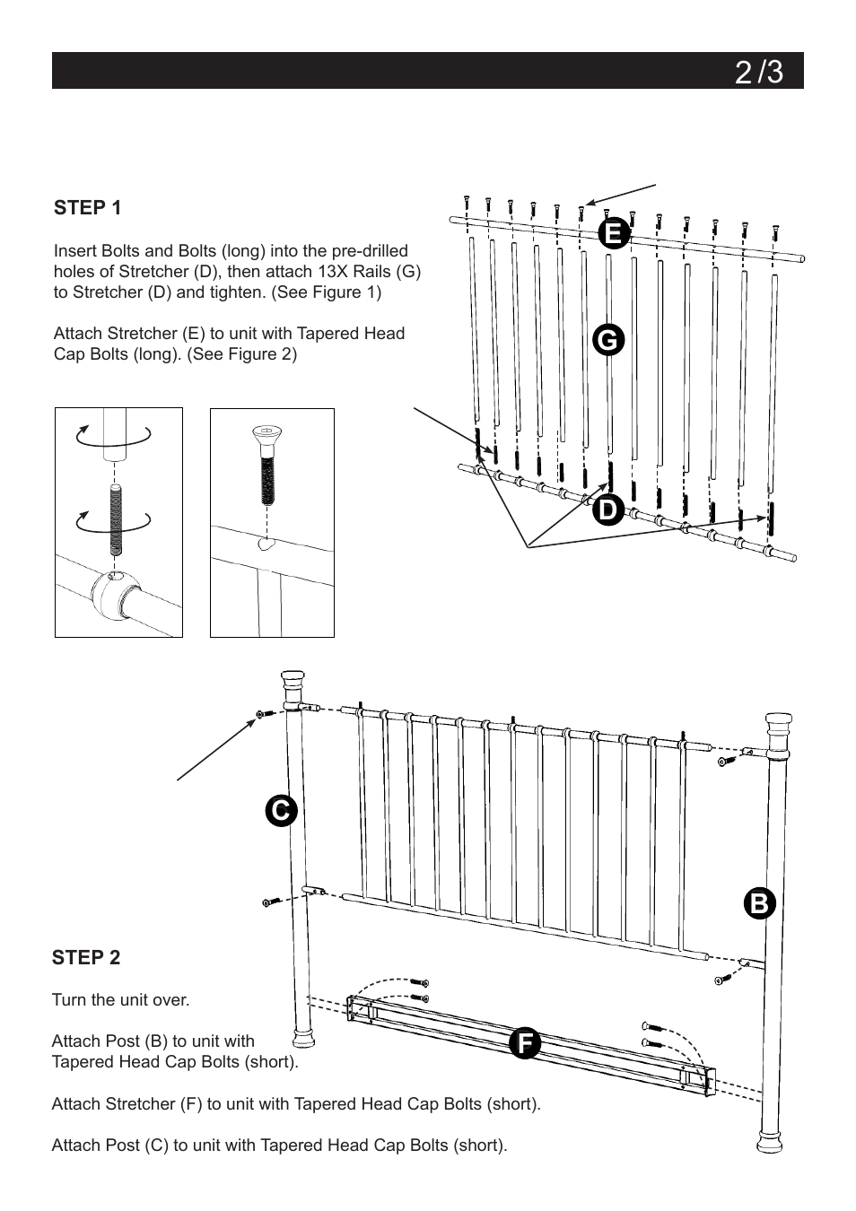 Assembly instructions 2 | Home Styles 5061-501 User Manual | Page 2 / 3