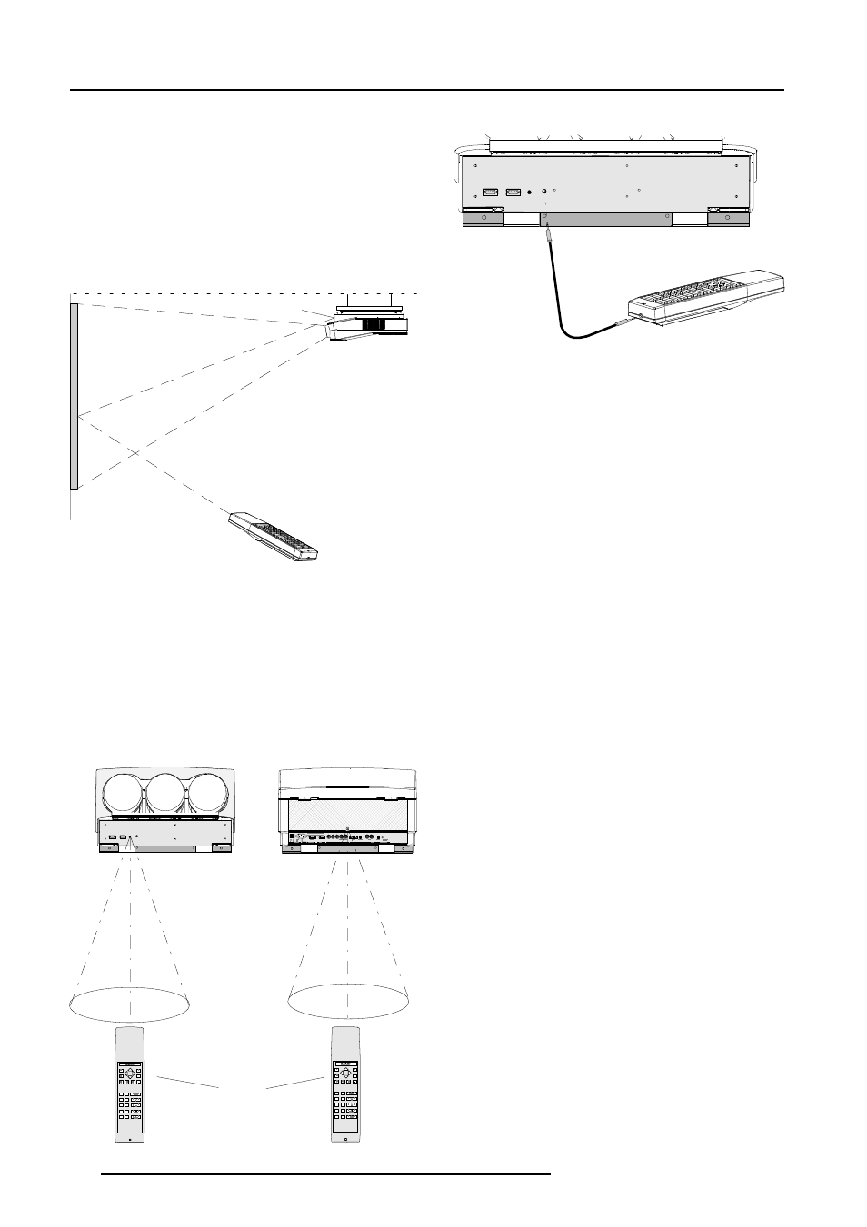 Controlling, How to use your rcu, Projector address | Freez, Enter freez, Ent er, The fcc rule s, A. hardware set up of the projector address, B. how to control the projector, C. using your rcu | Barco R9000901 User Manual | Page 17 / 55