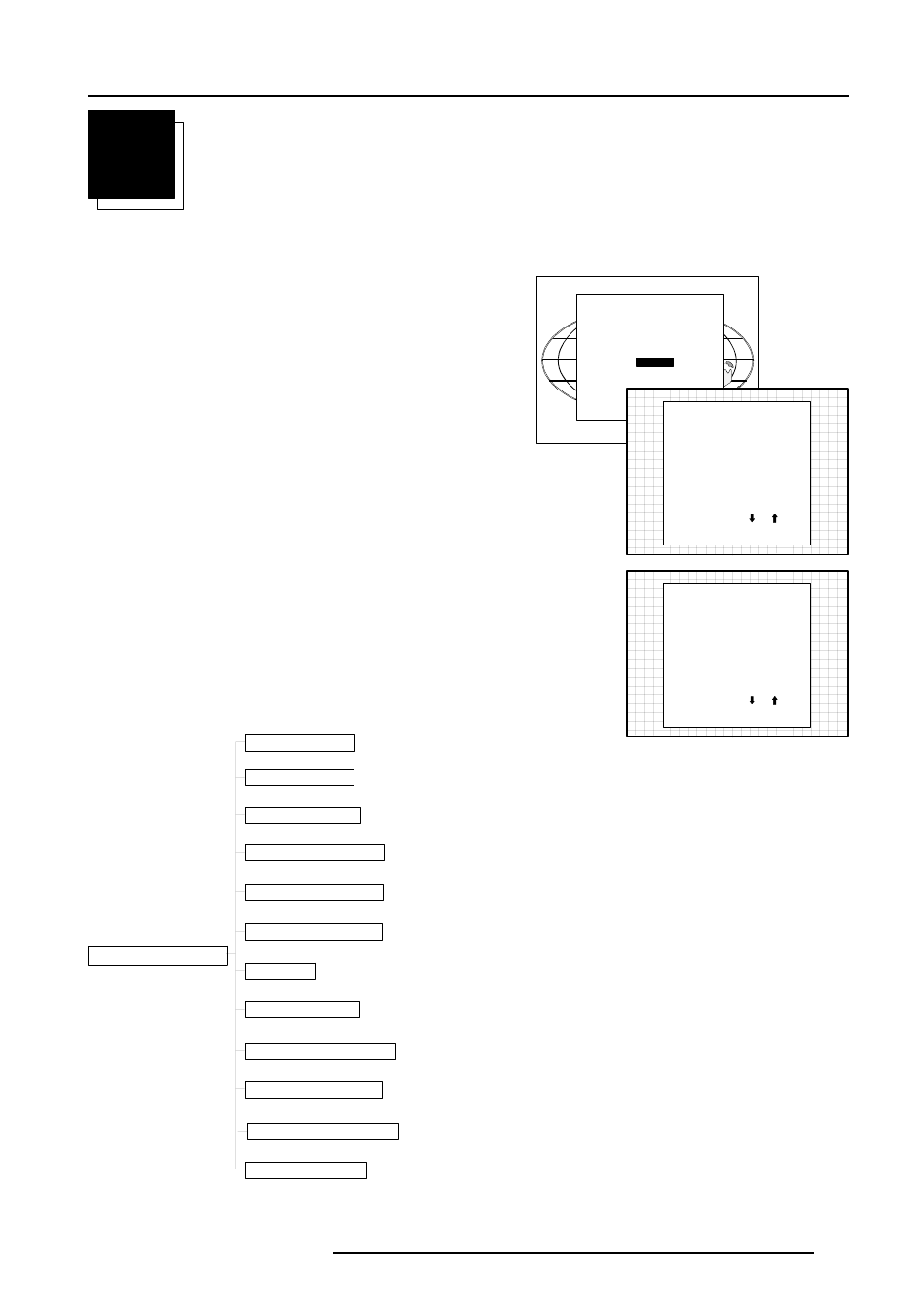 Service mode, Starting up the service mode, Overview flowchart 'service' mode | Barco R9000901 User Manual | Page 38 / 55