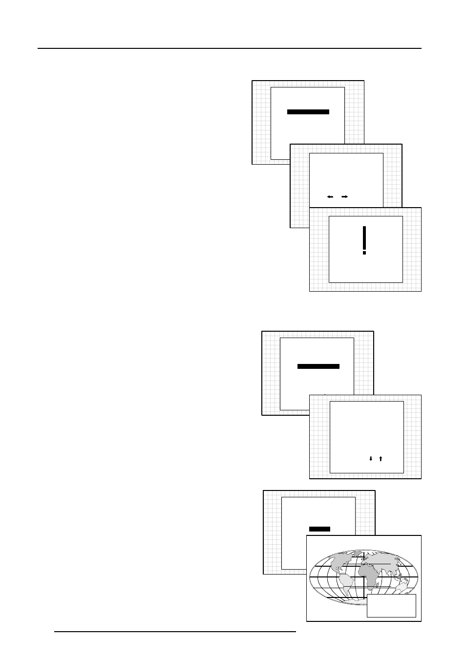 Service mode, Change password, Change language | Run time, Enter, Exit | Barco R9000901 User Manual | Page 41 / 55