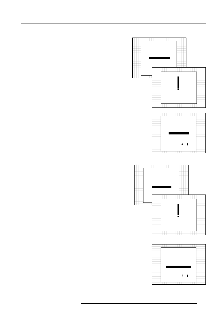 Service mode, Set to midposition, Undo midposition | Convergence mid, Undo convergence mid(position), Enter, Exit | Barco R9000901 User Manual | Page 42 / 55