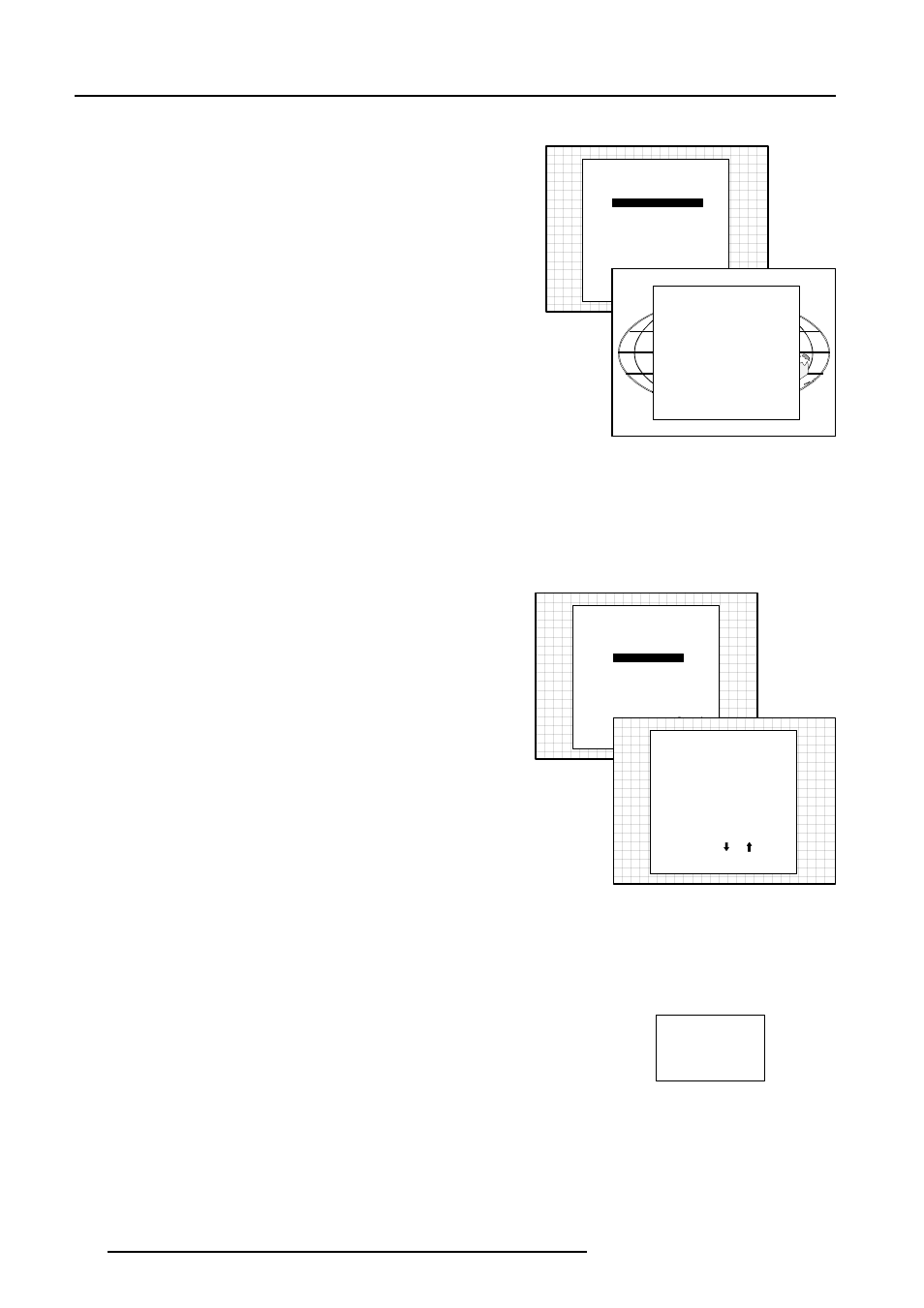 Service mode, Projector warm up, Crt drive mode | Enter | Barco R9000901 User Manual | Page 45 / 55