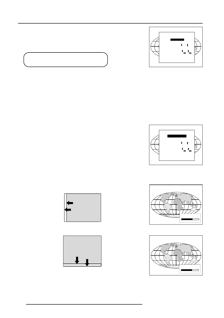 Orbiting, Orbiting speed toggle (only in master orbiting), Orbiting alignment | Adjustment procedure stand-alone projector | Barco R9000901 User Manual | Page 51 / 55