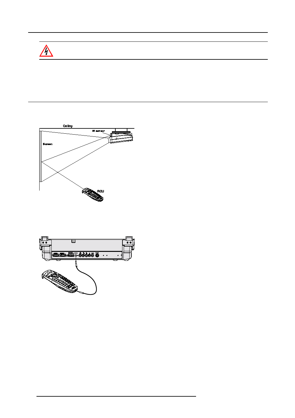 5 using the rcu, Using the rcu | Barco CINE7 R9010050 User Manual | Page 30 / 115