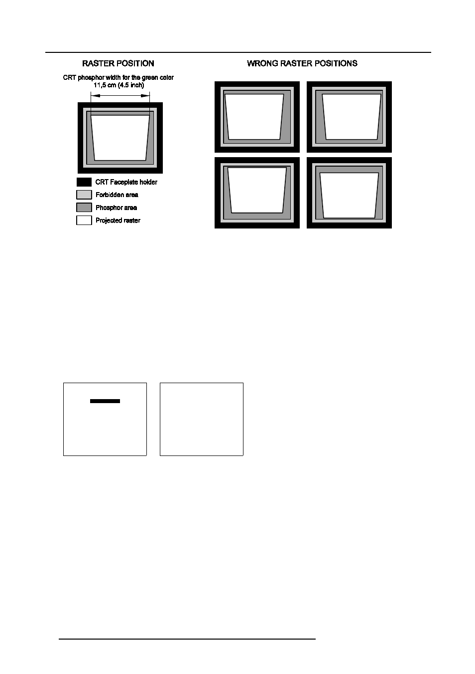 4 left-right (east-west) adjustment, Left-right (east-west) adjustment, Random access adjustment mode | How to adjust the raster shift | Barco CINE7 R9010050 User Manual | Page 74 / 115