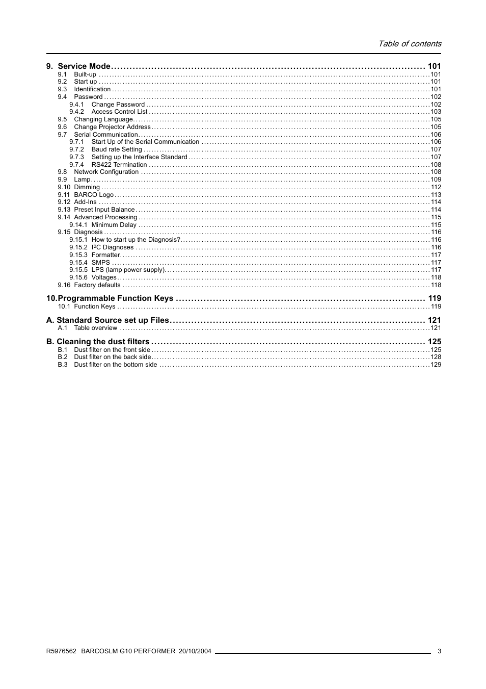 Barco R5976562 User Manual | Page 7 / 135