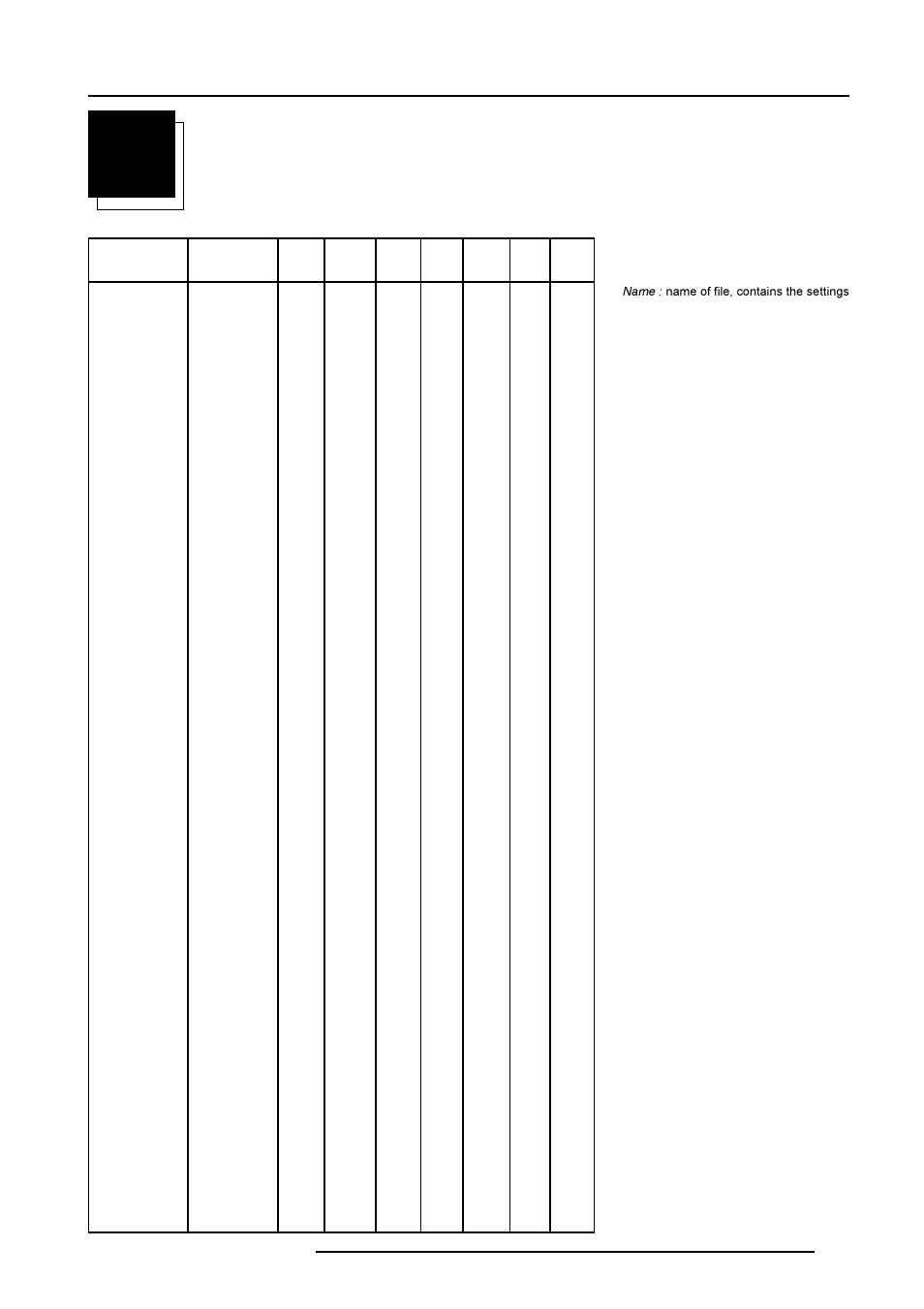 Standard source set up files, Appendix a : standard source set up files | Barco R9001769 User Manual | Page 52 / 57