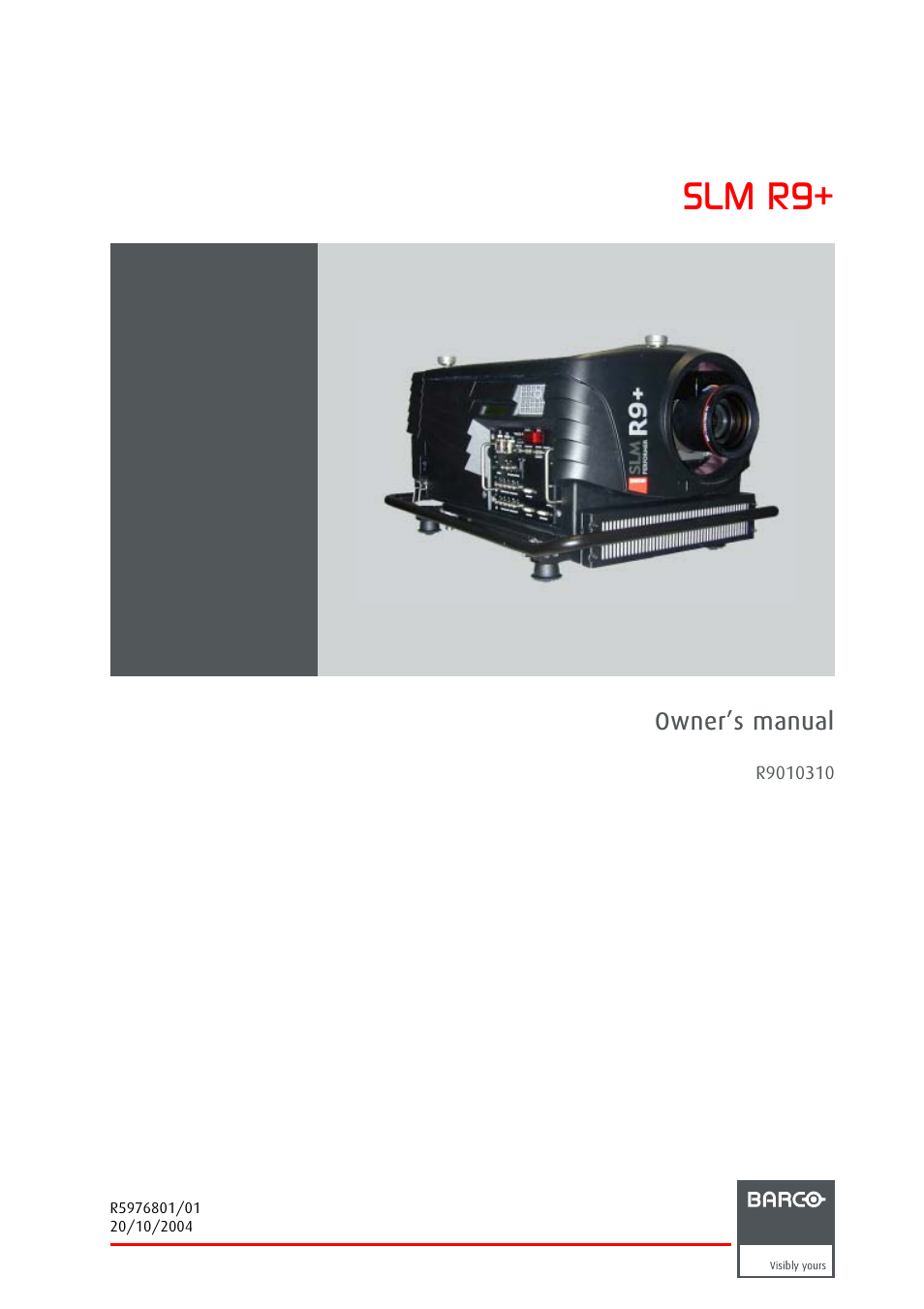 Barco R9010310 User Manual | 135 pages