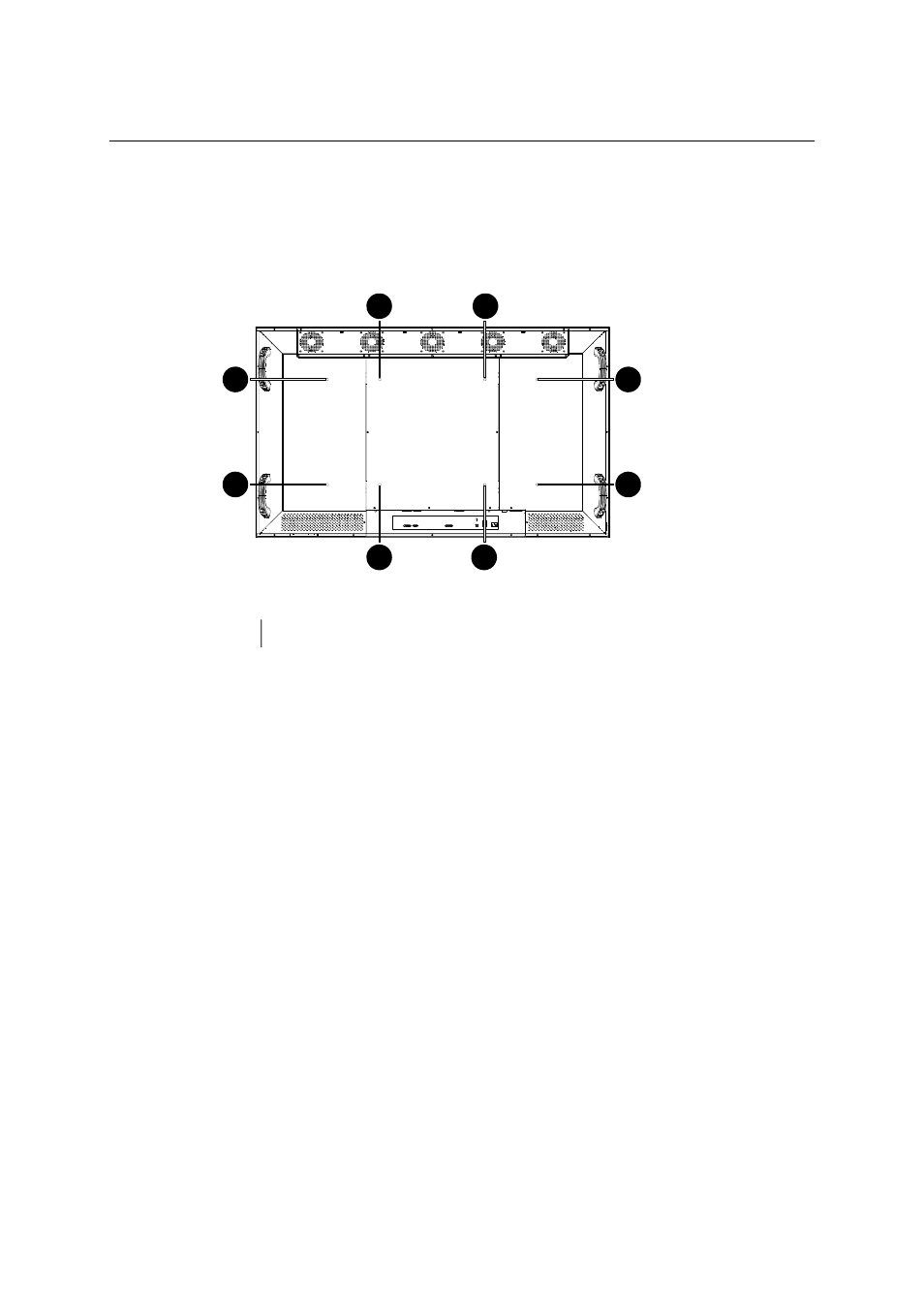 2 lc-5621 with vesa compliant mounting solution, Figure 2: location of the vesa mounting holes | Barco LC-5621 User Manual | Page 12 / 59