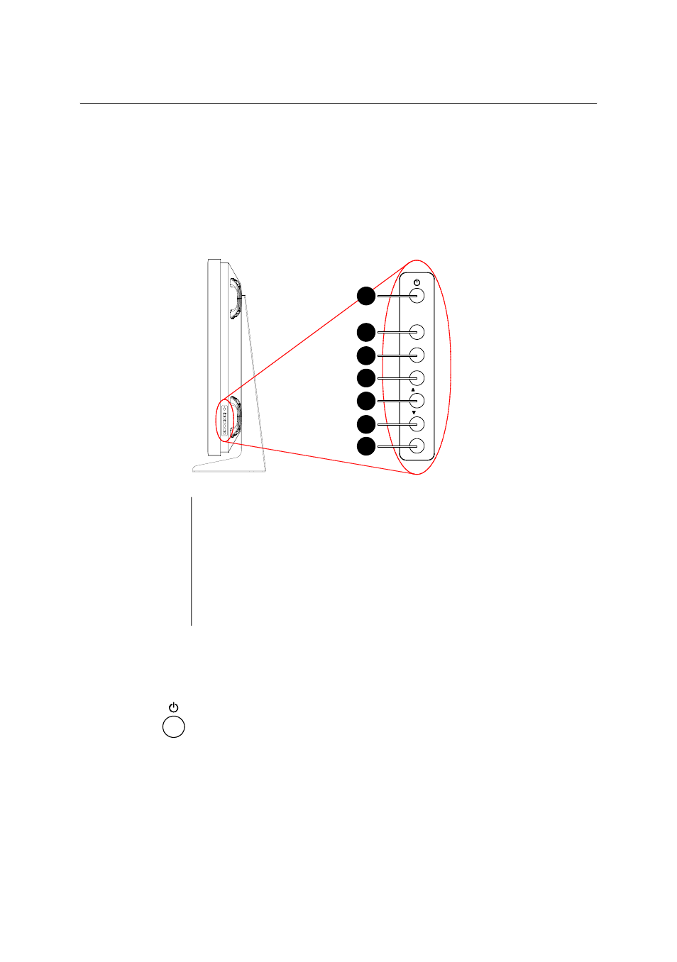 7 operation, 1 function of primary controls and indicators, 1 primary controls | 1 location of the primary controls, Figure 7: primary controls of the lc-5621, 2 standby button, 7operation | Barco LC-5621 User Manual | Page 28 / 59