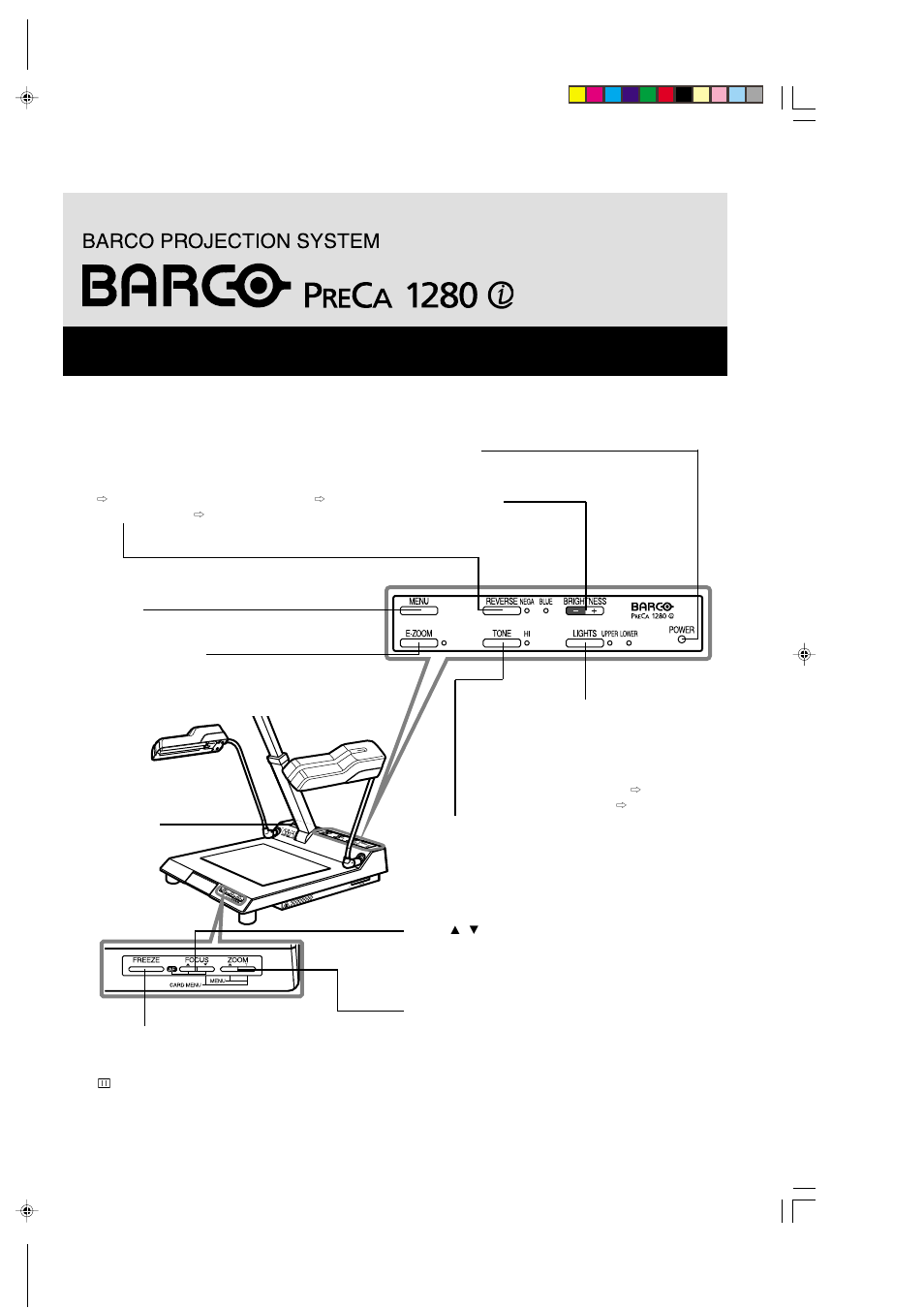 Barco 1280 User Manual | 26 pages